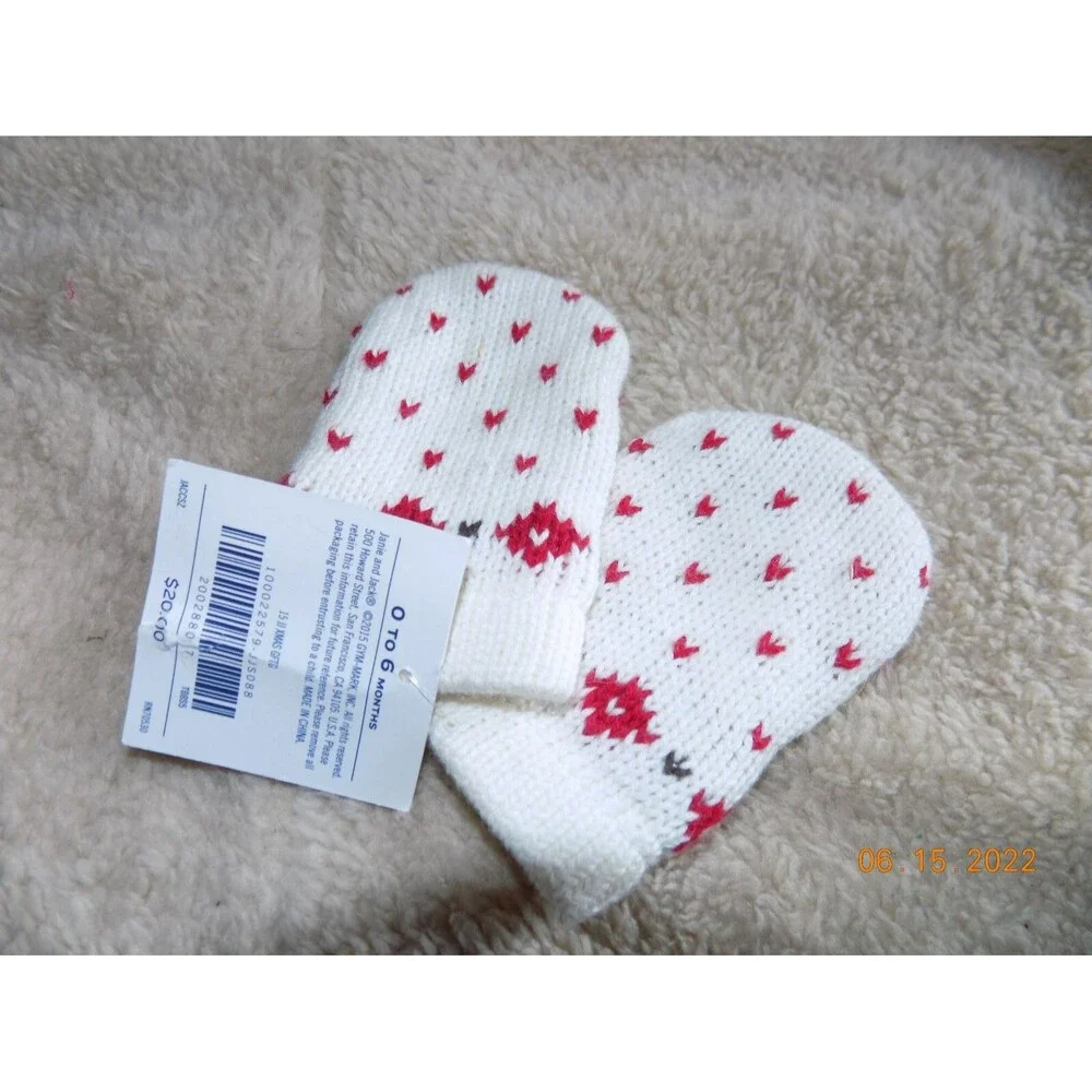 New Jack and jane infant baby winter mittens 0-6
